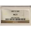 Image 3 : 1897-S BARBER HALF DOLLAR KEY DATE NGC AG3