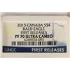 Image 3 : 2015 CANADA SILVER $4 BALD EAGLE NGC PF70