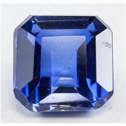 10.55ct Emerald Cut Blue Natural Sapphire GGL