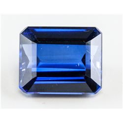 10.60ct Emerald Cut Blue Natural Sapphire GGL