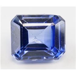 11.85ct Emerald Cut Blue Natural Sapphire GGL
