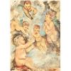 Image 2 : Jiskje Oil on Board Cherubs Mythological Scene