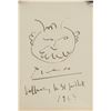 Image 1 : Pablo Picasso Spanish Cubist Ink on Paper Sartyr