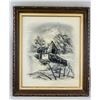 Image 2 : Oil on Canvas Signed Illegibly Landscape Barn