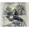 Image 3 : Oil on Canvas Signed Illegibly Landscape Barn