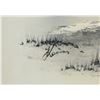 Image 4 : Oil on Canvas Signed Illegibly Landscape Barn