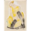 Image 1 : Egon Schiele Austrian Watercolor on Board 1914