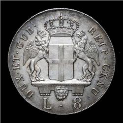 Genoa - 8 Lire 1796