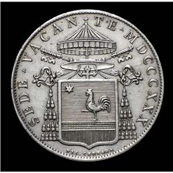 Papal State - Sede Vacante - Scudo - 18