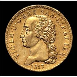 Sardinia - Vittorio Emanuele I - 20 Lir