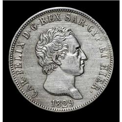 Sardinia - Carlo Felice - 5 Lire - 1829