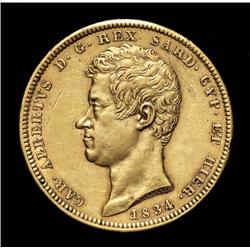 Sardinia - Carlo Alberto - 100 Lire - 1