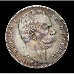 Italy - Umberto I - 5 Lire - 1879