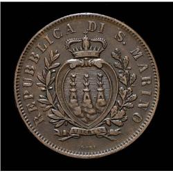 San Marino - 10 centesimi 1875