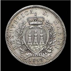 San Marino - 5 lire 1898