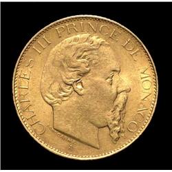 Monaco - Carlo III - 20 Franchi 1878