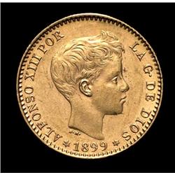 Spain - Alfonso XIII - 20 Pesetas 1899