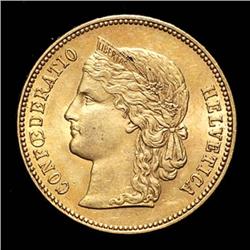 Swiss Confederation - 20 Francs 1896