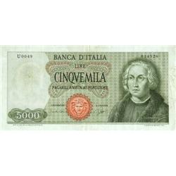Italian Banknotes - Biglietto di Banca 