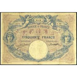 French Banknotes - 50 Franchi serie A.4