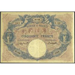 French Banknotes - 50 Franchi serie R.1