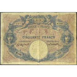 French Banknotes - 50 Franchi serie M.3