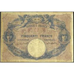French Banknotes - 50 Franchi serie E.3