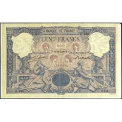 French Banknotes - 100 Franchi serie Q.