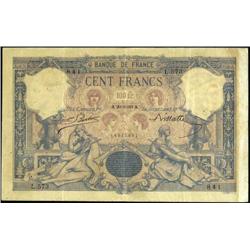 French Banknotes - 100 Franchi serie L.