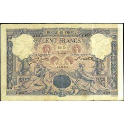French Banknotes - 100 Franchi serie Z.
