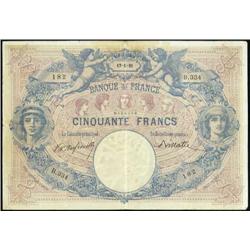 French Banknotes - Lot of 12 French ban