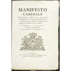 Edict - Vittorio Emanuele I (1802-1821)