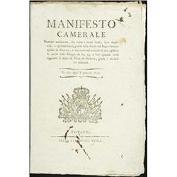 Edict - Vittorio Emanuele I (1802-1821)