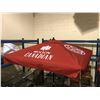 Image 2 : GREEN OUTDOOR PATIO TABLE /W UMBRELLA & 4 CHAIRS (31.5"L X 31.5"W X 28.5"H)