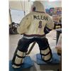 Image 2 : HAND CARVED VANCOUVER CANUCKS "MCLEAN" GOALIE STATUE (APPROX 42"L X 20"W X 69.5"H)