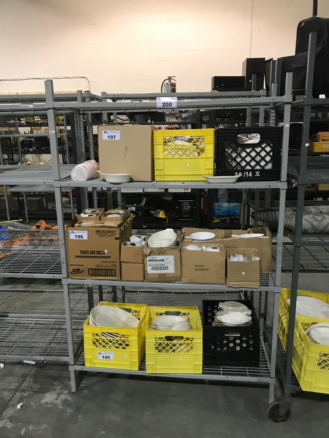 4-TIER INDUSTRIAL WIRE RACKING (48