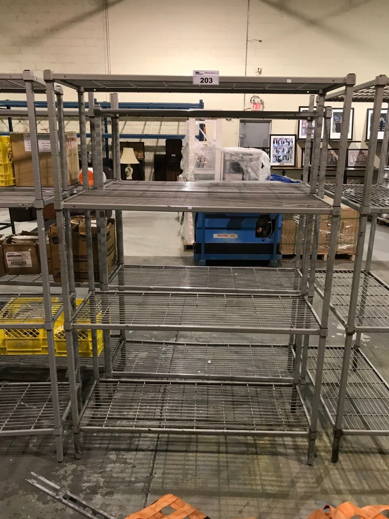 4-TIER INDUSTRIAL WIRE RACKING (48