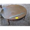 Image 1 : ROUND SOLID WOOD COFFEE TABLE.