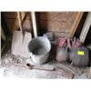 Image 1 : MISC. BUCKETS, PIKE & AXE HEAD, BELT DRIVE, ETC.