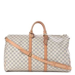 Louis Vuitton Monogram Toile Canvas Bandouliere Keepall 55 Duffel Bag