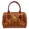 Image 1 : MCM Coated Canvas/Visetos Leather Boston Bag