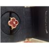 Image 3 : Van Cleef and Arpels Alhambra Carnelian + Diamond Ring