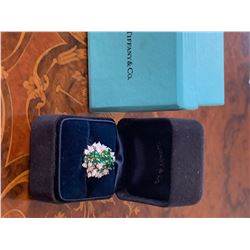 Vintage Tiffany Vintage Tiffany Platinum, Diamonds, and Emerald Ring