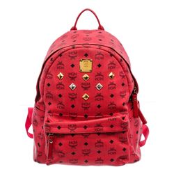 MCM Coated Canvas Backpack