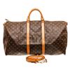 Image 1 : Louis Vuitton Monogram Toile Canvas Bandouliere Keepall 60 Duffel Bag