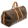 Image 3 : Louis Vuitton Monogram Toile Canvas Bandouliere Keepall 55 Duffel Bag