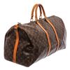 Image 2 : Louis Vuitton Monogram Toile Canvas Bandouliere Keepall 55 Duffel Bag