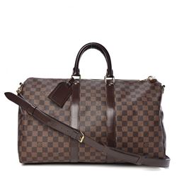 Louis Vuitton Damier Ebene Keepall Bandouliere 45