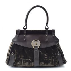 Fendi Velvet/Calfskin Handbag