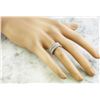 Image 5 : 0.66 CTW Two Row Diamond 18K White Gold Ring
